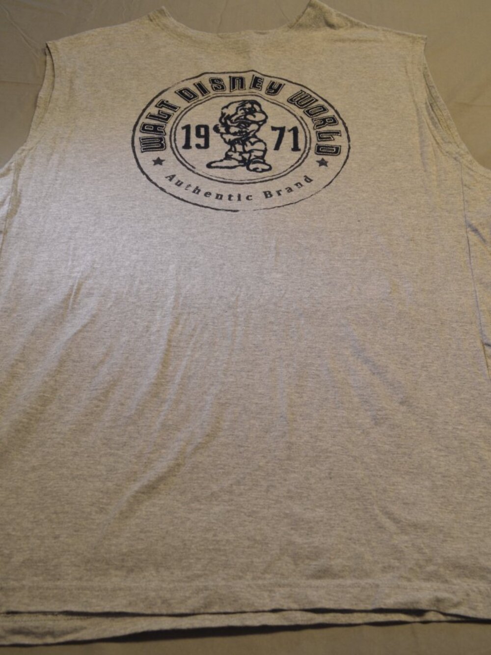* Vintage Walt Disney Men's Sleeveless 1971 Shirt, Size 2XL